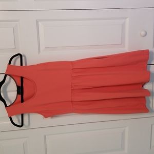 Cynthia Rowly coral sleeveless dress size medium